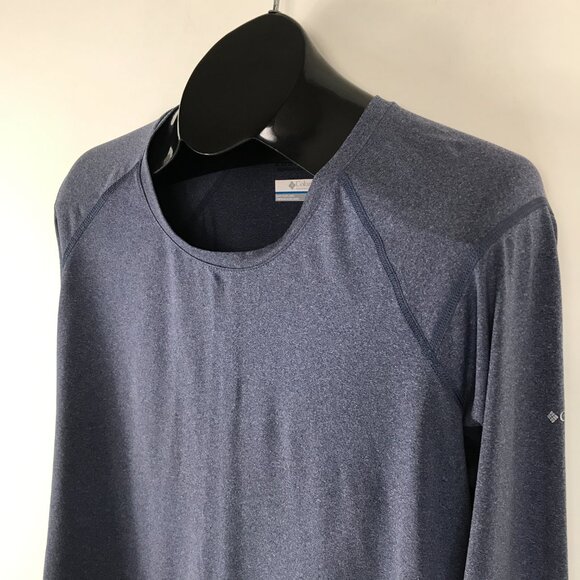 Columbia Omni-Wick Long Sleeve Active Tee Women's Large Blue Stretch Jersey Gym - Picture 4 of 10